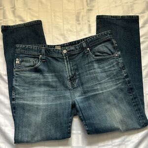 AG Jeans (Adriano Goldschmied) Graduate Tailored Jeans with Busted Knee